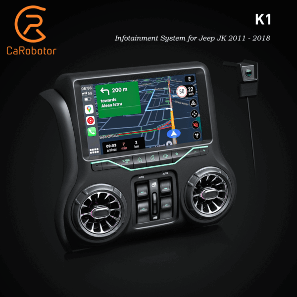 K1 Radio Infotainment System For Jeep Wrangler  (2011-2018  LHD Jeep wrangler JK)