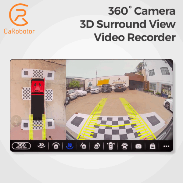 Carobotor 360° surround view camera system for jeep wrangler JK JL JT radio K1 / J-Max - Image 2