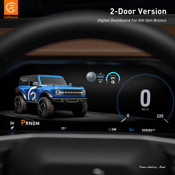CaRobotor B Pro Bronco Digital Dashboard | 12.3" HD Cluster (For Bronco Gen 6) - Image 3