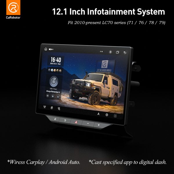 Toyota LC70 Radio – 12.1" Infotainment System | CaRobotor (71/76/78/79)